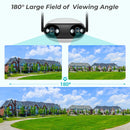 Câmera de Segurança Wi-Fi BESDER 8MP, Visão Noturna Colorida, Áudio Bidirecional e Detecção Inteligente de Movimento