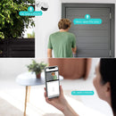 Câmera de Segurança Wi-Fi BESDER 8MP com Visão Noturna Colorida, Detecção Humana e Áudio Bidirecional