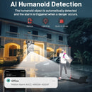 Câmera de Segurança BESDER Dome 6MP com Visão Noturna Colorida e Detecção Humana